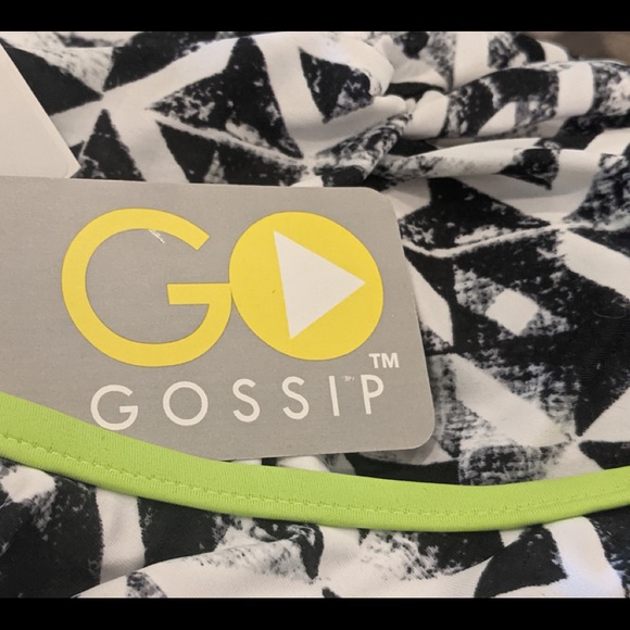 GO GOSSIP Bikini High Neck Molded Cup Racerback XL - Picture 5 of 5